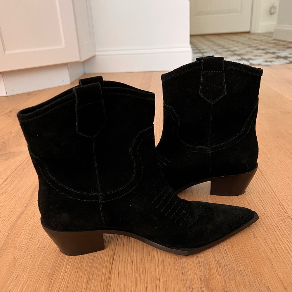 Black Suede Ankle Boots